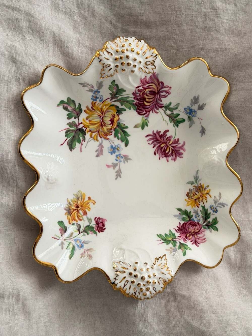 Hammersley Autumn Glory Bone China Square Handled Dish